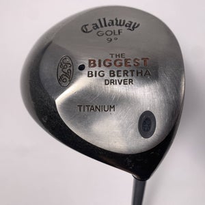 Callaway Biggest Big Bertha Driver 9* Regular Graphite Mens RH