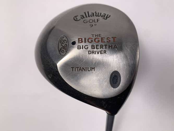 Callaway Biggest Big Bertha Driver 9* Regular Graphite Mens RH