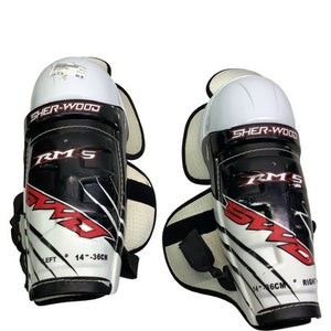 Used Sher-wood RMS Senior Shin Guards Black 14" 11347-S000265663