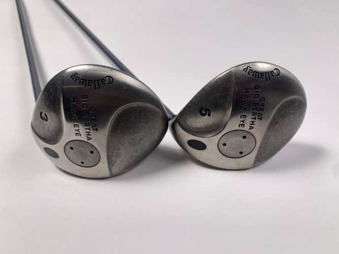 Callaway Hawkeye 3 & 5 Fairway Wood Set 15* 18* Hawk Eye UL Regular RH