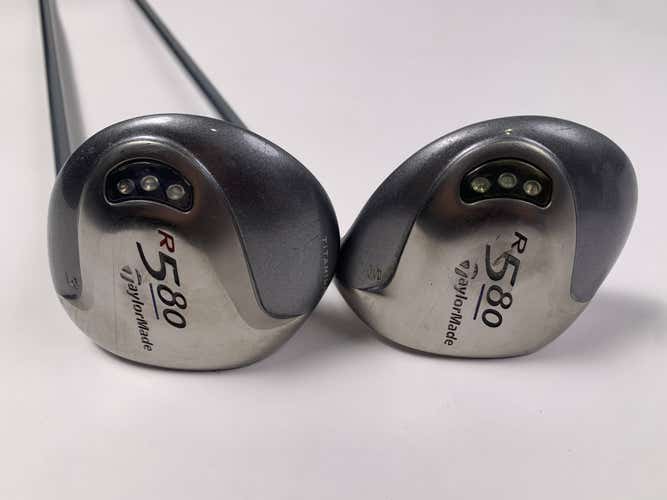 TaylorMade R580 3 & 5 Fairway Wood Set 15* 18* MAS2 50g Ladies RH