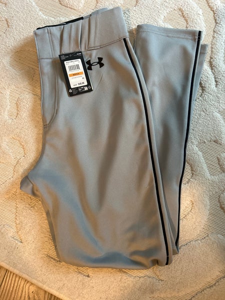 Gray Men's Small Adult Under Armour Game Pants (New)