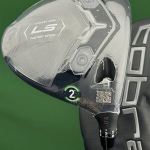 Cobra DS-Adapt LS Driver 9* Stiff Flex Denali Black 60 w/ Headcover NEW