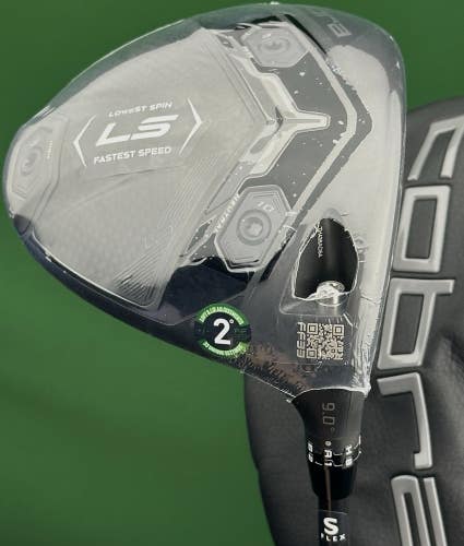 Cobra DS-Adapt LS Driver 9* Stiff Flex Denali Black 60 w/ Headcover NEW