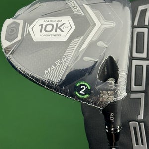 Cobra DS-Adapt MAX-K Driver 9* Stiff Flex Denali Black 60g w/ Headcover NEW