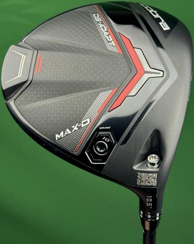 Cobra DS-Adapt MAX-D Draw 10.5* Driver Regular Flex Vanquish 4R Right Hand