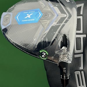 Cobra DS-Adapt X Driver 9* Stiff Flex Denali Black 60 w/ Headcover NEW