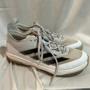 White Men's Size M 9.0 (W 10.0) Adidas Adizero Low Top Turf Cleats (Used)