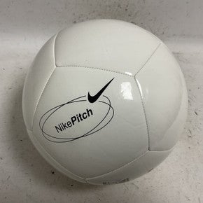 Used Nike PITCH Size 5 Soccer Ball White 11855-S000200524