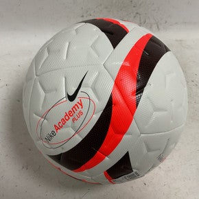 Used Nike ACADEMY PLUS Size 5 Soccer Ball White And Orange 11855-S000200520