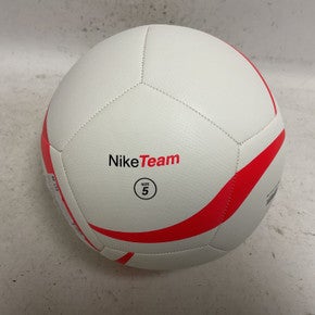 Used Nike PARK Size 5 Soccer Ball White And Red 11855-S000200521