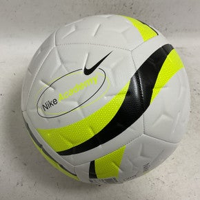Used Nike TEAM Size 5 Soccer Ball White And Optic Yellow 11855-S000200522