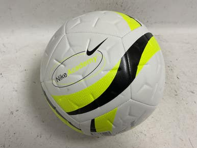 Used Nike TEAM Size 5 Soccer Ball White And Optic Yellow 11855-S000200522
