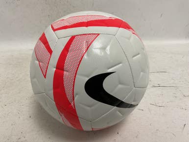 Used Nike ACADEMY SUPERLIGHT Size 4 Soccer Ball White And Red 11855-S000200519