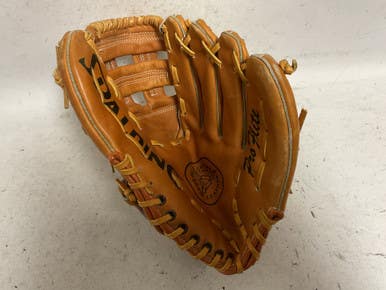 Used Spalding PRO FLITE Baseball Glove RH Throw Orange 12 1/2" 11855-S000200564