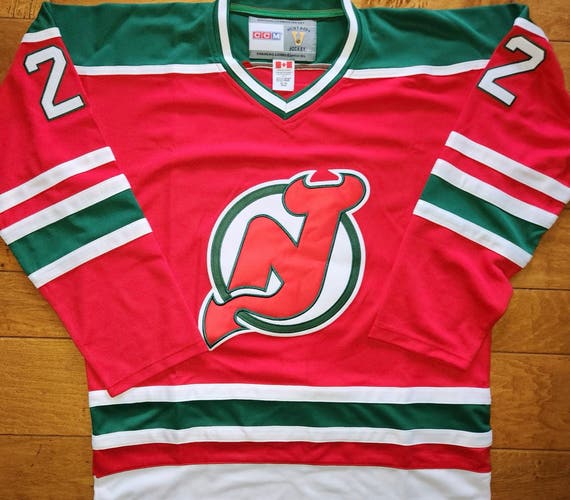 New Jersey Devils Throwback Claude Lemieux Jersey Size XL