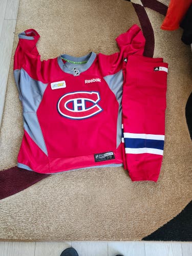 Montreal Reebok Practice Jersey with Large team Adidas socks
