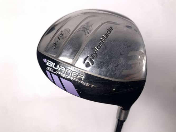 TaylorMade Burner Superfast 3 Fairway Wood 15* Matrix Ozik XCON-4.8 Ladies RH