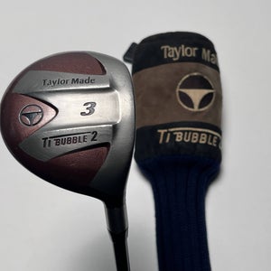 TaylorMade Ti Bubble 2 3 Fairway Wood 15* Bubble 2 R-80 80g Regular RH HC +1''