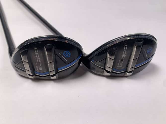 Cobra T-Rail 2023 4 & 5 Hybrid Set 22* 25* UltraLite 50g Stiff Graphite Mens RH
