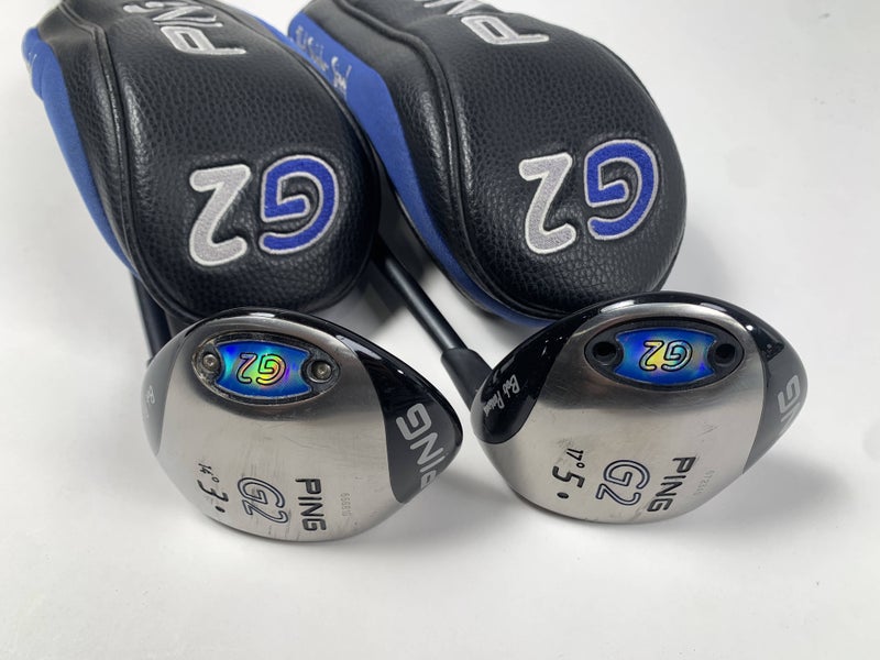 Ping G2 3 & 5 Fairway Wood Set 14* 18* TFC100 Stiff Graphite Mens RH HC