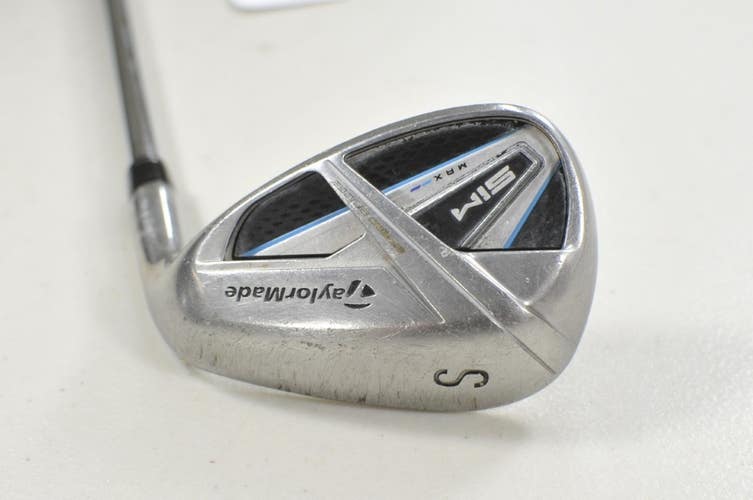 TaylorMade SIM Max SW Sand Wedge Stiff Flex Right KBS MAX 80g Steel # 213655