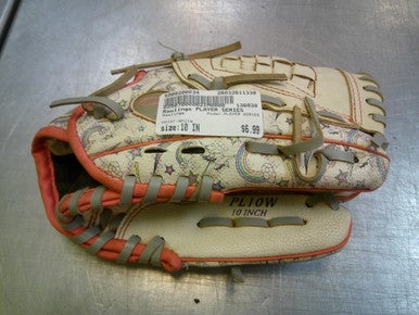 Used Rawlings PLAYER SERIES BB/SB Glove RH Throw White 10" 11339-S000200034