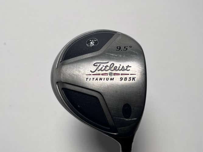 Titleist 983 K Driver 9.5* Graphite Design YS-6 Stiff Graphite Mens RH -1''