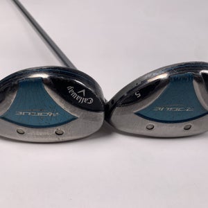 Callaway Rogue 4 & 5 Hybrid Set 24* 27* Aldila Quaranta 40g Ladies RH