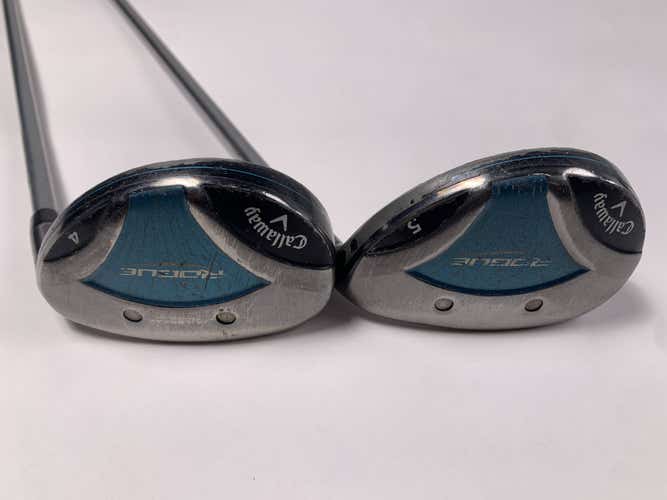 Callaway Rogue 4 & 5 Hybrid Set 24* 27* Aldila Quaranta 40g Ladies RH