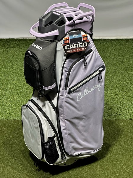 Callaway Womens Cargo Cart 14-Way Golf Bag White/Orchid Petal NEW