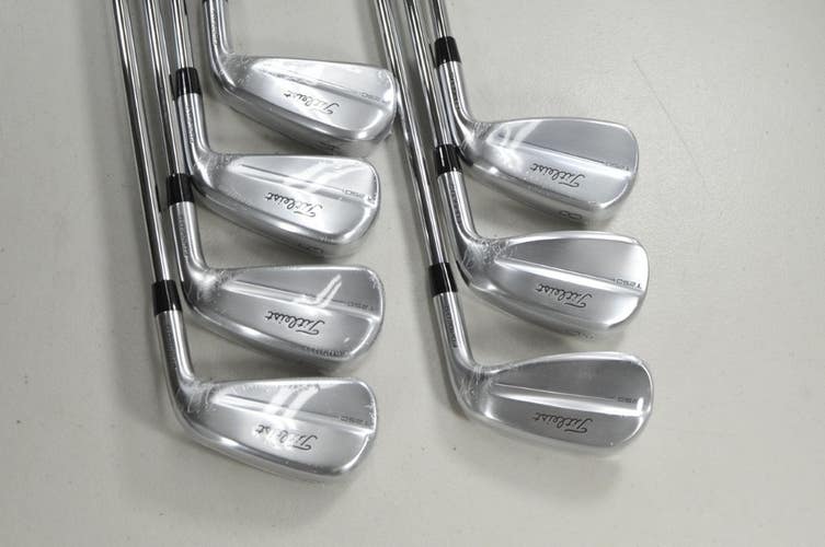 Titleist T250 2025 4-PW Iron Set Stiff Flex Right AMT Black Steel NEW # 213712
