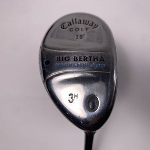 Callaway Big Bertha Heavenwood 3 Hybrid 20* Big Bertha Gems 55 Ladies RH