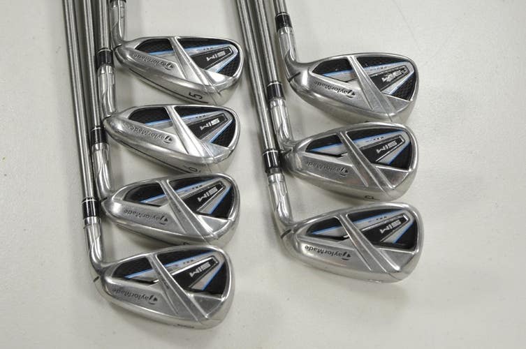 TaylorMade SIM Max 5-PW,AW Iron Set Regular Flex Right SteelFiber 80 +1" #213653