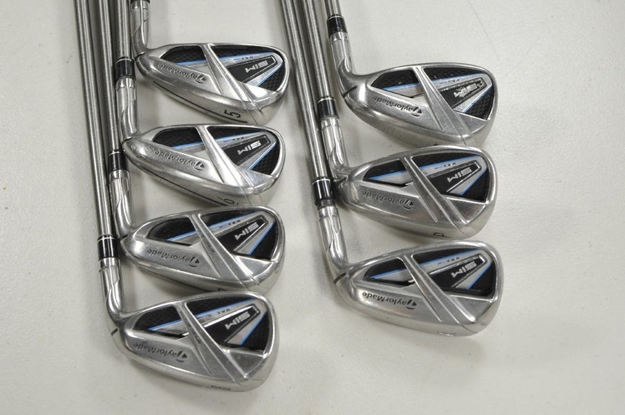 TaylorMade SIM Max 5-PW,AW Iron Set Regular Flex Right SteelFiber 80 +1" #213653