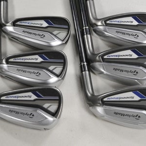 TaylorMade SpeedBlade 5-PW Iron Set Stiff Flex RH VeloxT 75g Graphite  # 213701
