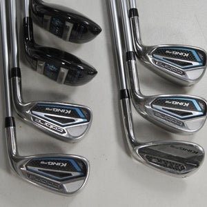 Cobra King F8 Ladies 5-6H, 7-PW,SW Iron Set Womens Flex Right Graphite # 213695