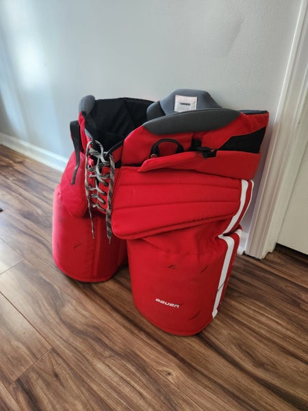 Bauer Custom Pro Hockey Goalie Pants Senior - XL NCAA Boston University