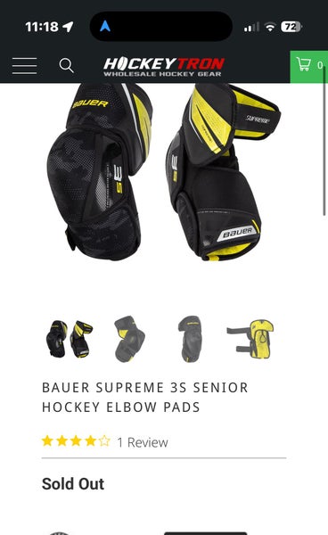 Senior Medium Bauer Supreme 3S Pro Elbow Pads (Used)