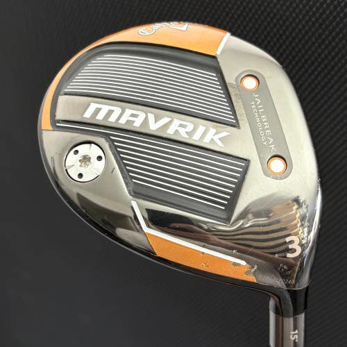 CALLAWAY MAVRIK 3 WOOD (15 DEGREE) + HEADCOVER