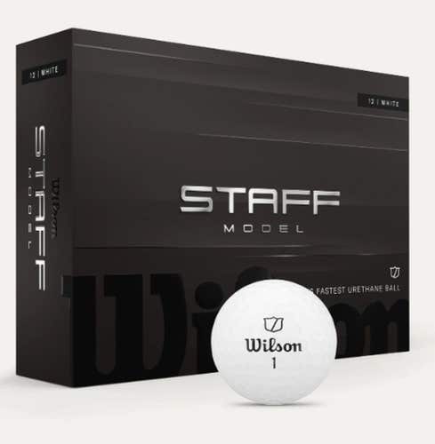 Wilson Staff Model Golf Balls (White, 12pk) 1dz 2026 NEW