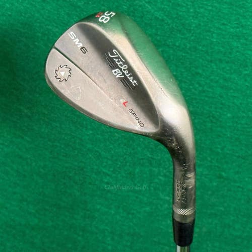 Titleist Vokey SM6 Nickel 58-4L 58 Lob Wedge Vokey Design Steel Wedge Flex