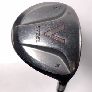 TaylorMade V Steel 3 Fairway Wood 15* SK Fiber Regular RH Midsize Grip