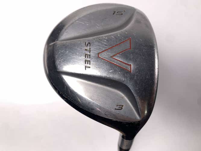 TaylorMade V Steel 3 Fairway Wood 15* SK Fiber Regular RH Midsize Grip