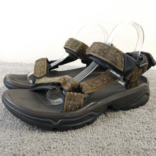 Teva Terra Fi 4 Mens Size 7.5 Sandals Outdoor Adjustable Straps Brown Shoes