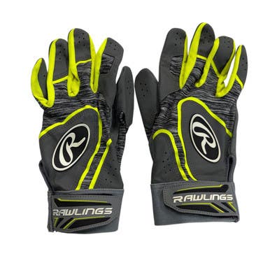 Used Rawlings BB/SB Batting Gloves Grey XL 11406-S000109201