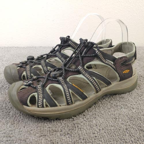 Keen Whisper Womens Size 9 Sandals Black Bungee Cord Waterproof Shoes