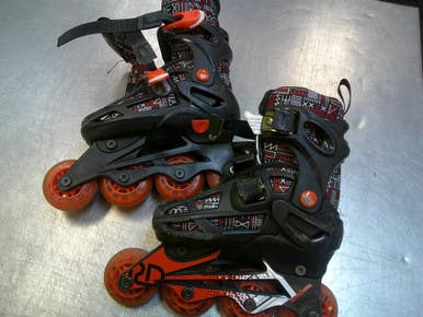 Used RollerDerby ADJ 12-2 Junior Rec Fitness Skates Red Adjustable 11339-S000199996