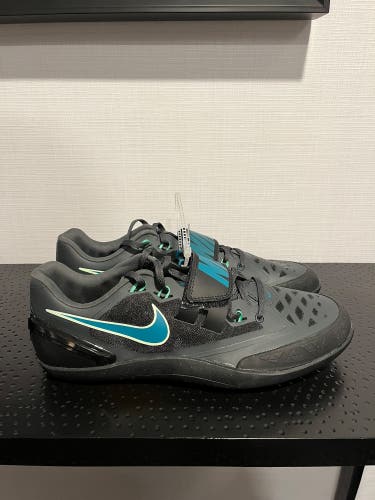 NIKE ZOOM ROTATIONAL 6 - NWOB -T&F Shot Put & Discus - Black Unisex Size M 10 / W 11