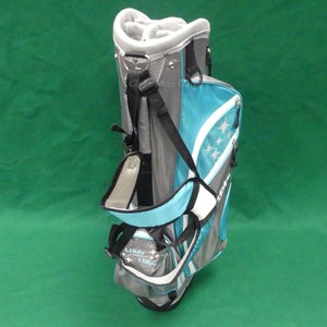 Tour Edge 2020 Lady Edge 6-Way Turquoise/Grey Golf Stand Bag w/ Raincover